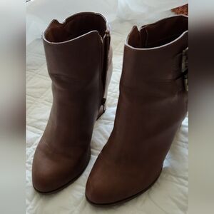 Brown Leather Ankle Boots